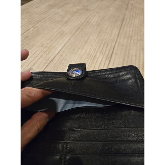 Coach Women's Black Signature Studded Zip-Around Wallet Vintage Y2K - Picture 9 of 11